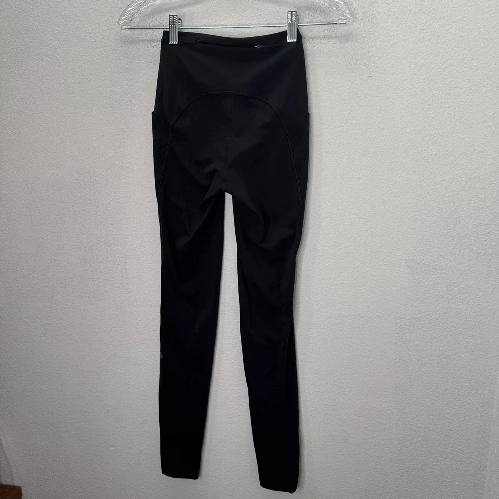 Lululemon Swift Speed High Rise Black Leggings Yoga Reflective 28